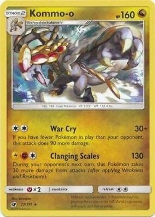 Kommo-o 77/111 (Cracked Ice Holo) () Holofoil [Misc: Deck Exclusives] Pokemon Single Pokémon