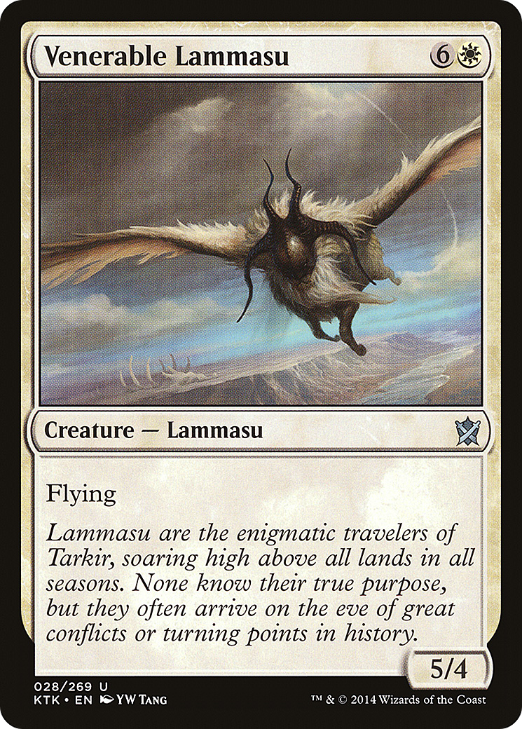 Venerable Lammasu (KTK-028) [Khans of Tarkir] MTG Single Wizards of the Coast