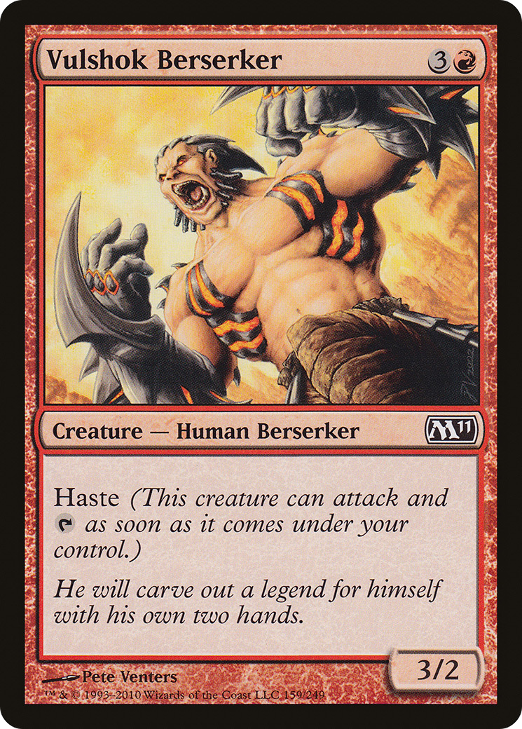 Vulshok Berserker (M11-159) [Magic 2011] Foil MTG Single Wizards of the Coast