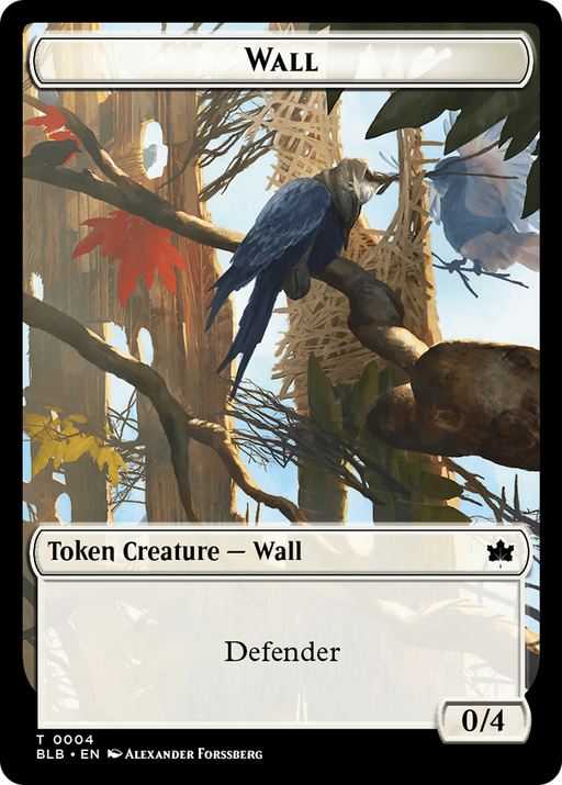 Wall Token (BLB-004) [Tokens] Bloomburrow Tokens MTG Single Wizards of the Coast