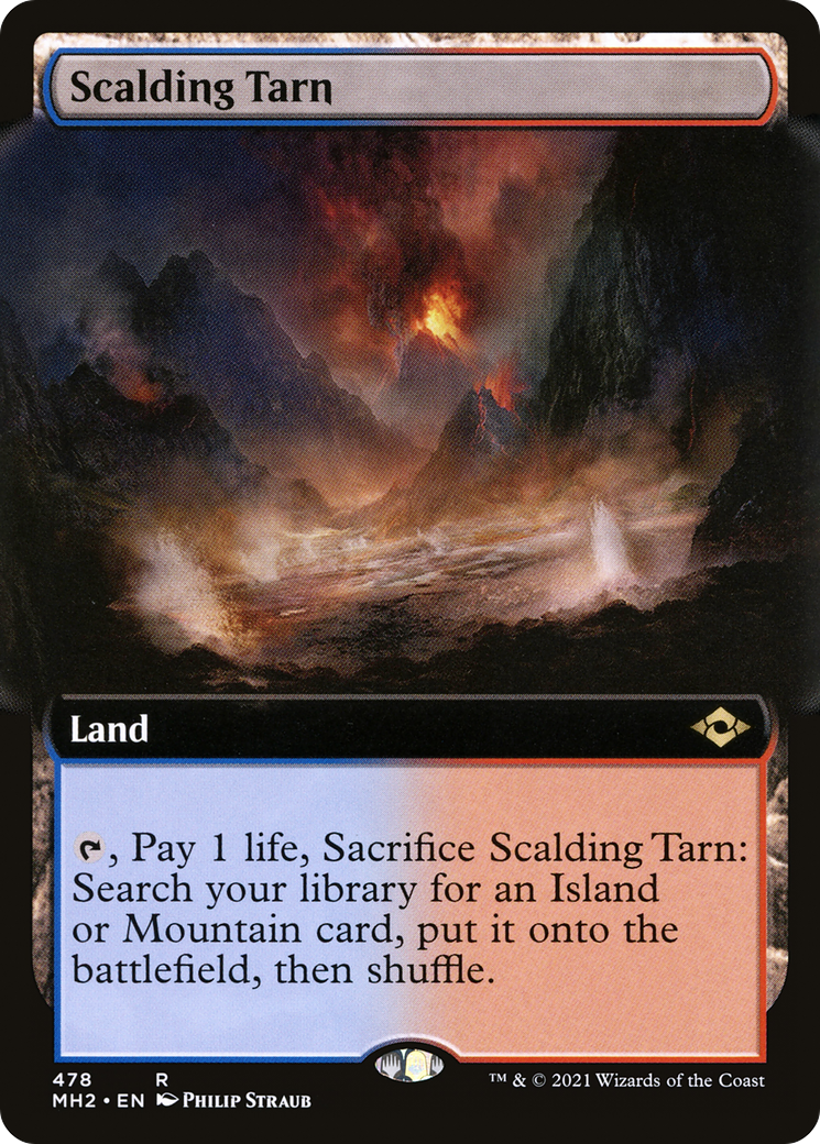 Scalding Tarn (MH2-478) [Modern Horizons 2] (Extended Art) MTG Single Modern Horizons 2