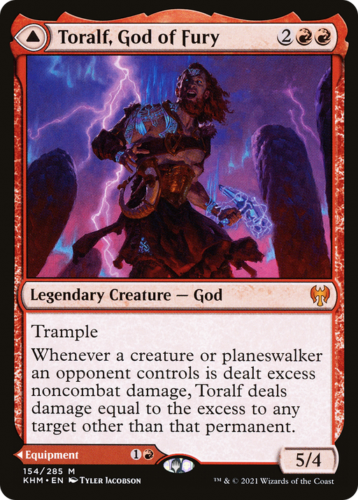 Toralf, God of Fury (KHM-154) [Kaldheim] MTG Single Wizards of the Coast