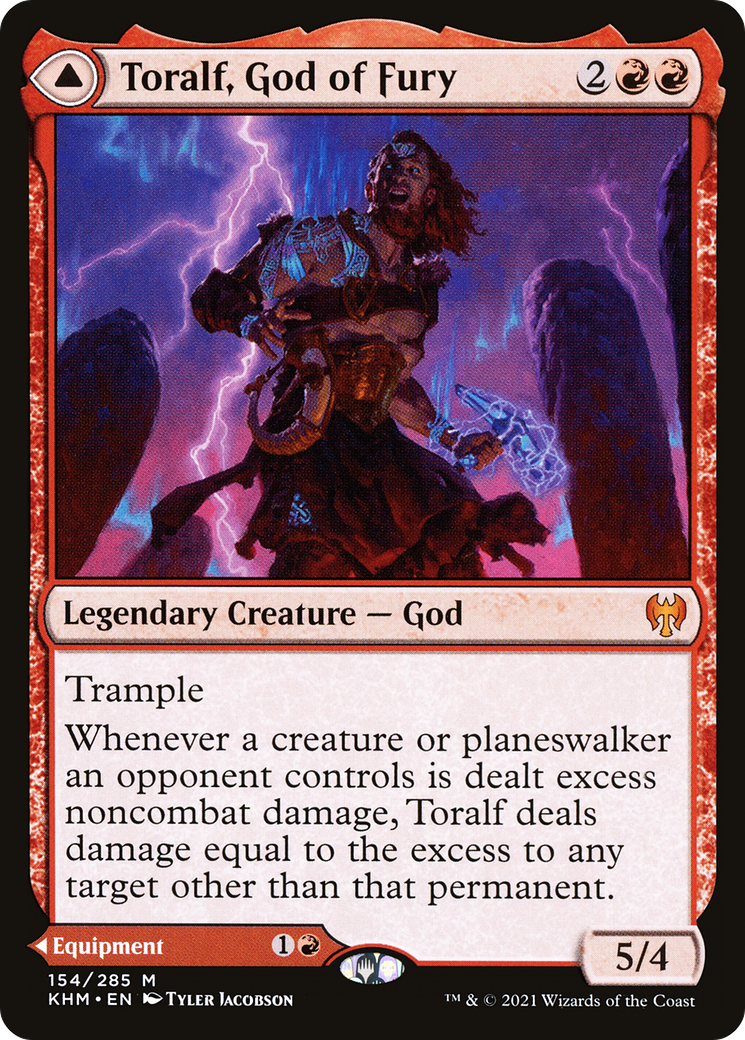 Toralf, God of Fury // Toralf's Hammer [Kaldheim] MTG Single Magic: The Gathering