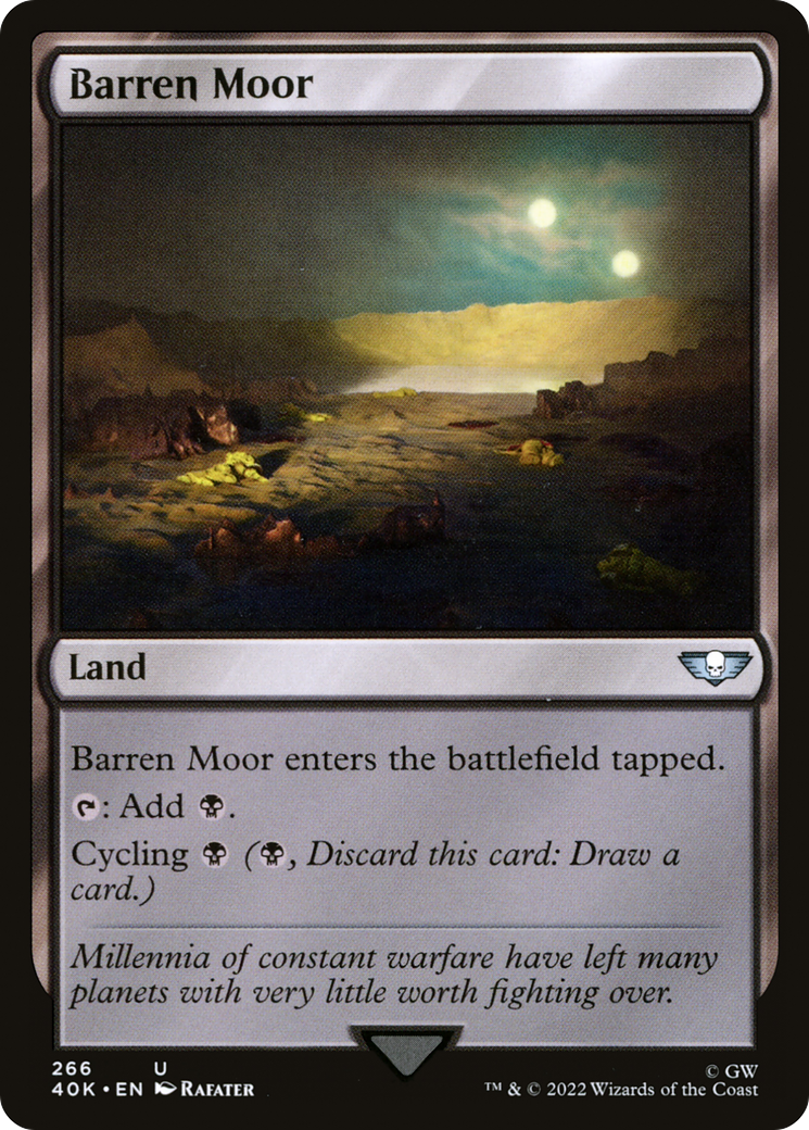 Barren Moor (40K-266) [Warhammer 40,000 Commander] MTG Single Wizards of the Coast