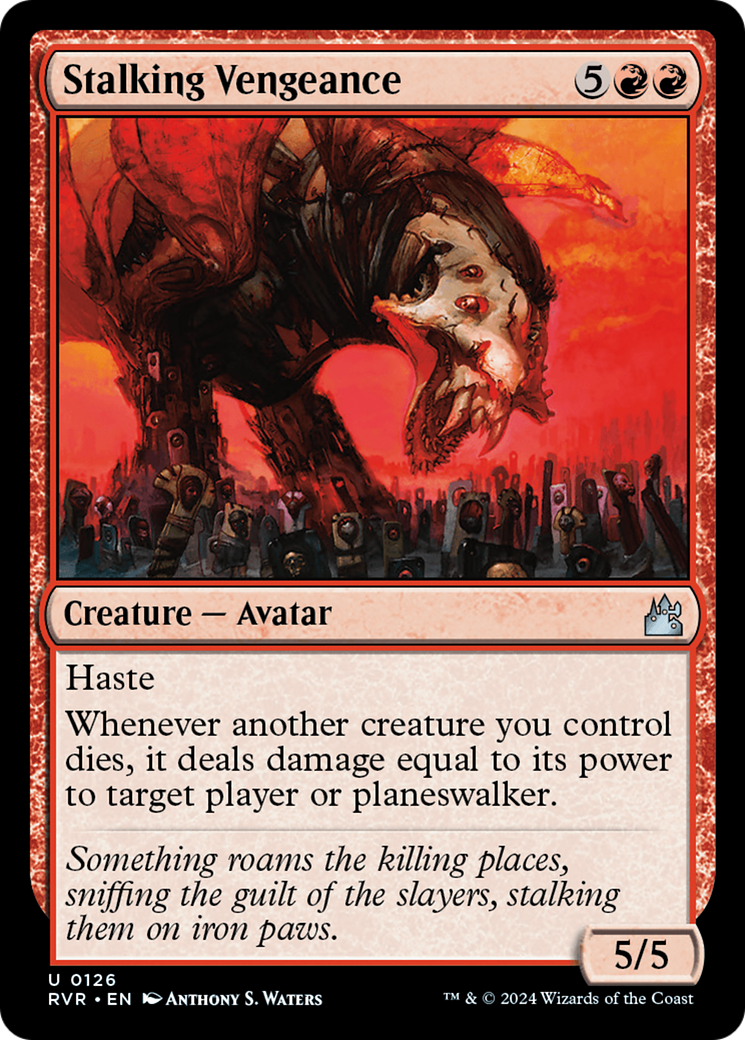 Stalking Vengeance (RVR-126) [Ravnica Remastered] Foil MTG Single Wizards of the Coast