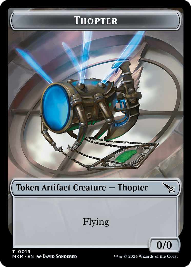 Thopter (TMKM-019) [Tokens] Murders at Karlov Manor Tokens MTG Single Wizards of the Coast