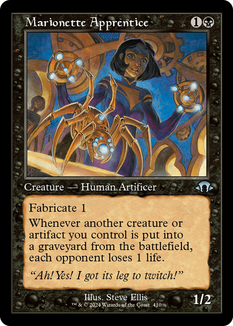 Marionette Apprentice (MH3-410) [Modern Horizons 3] MTG Single Modern Horizons 3