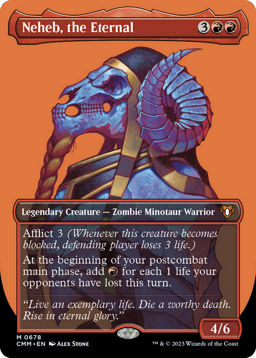 Neheb, the Eternal (CMM-678) [Commander Masters] (Borderless) Foil MTG Single Wizards of the Coast