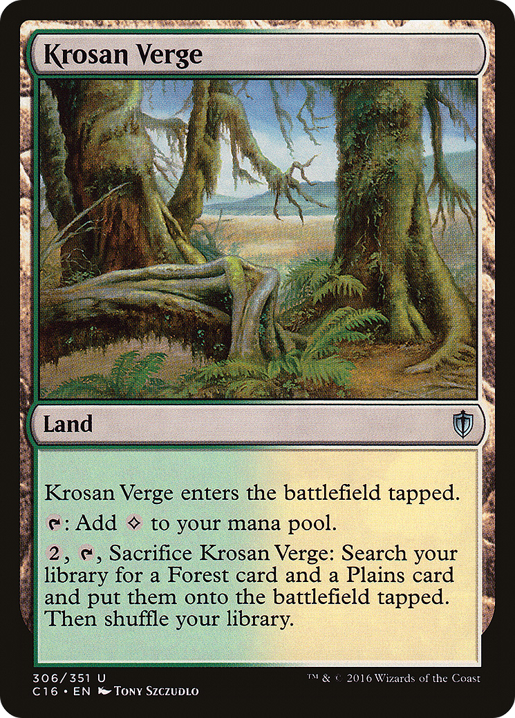 Krosan Verge (C16-306) [Commander 2016] MTG Single Wizards of the Coast