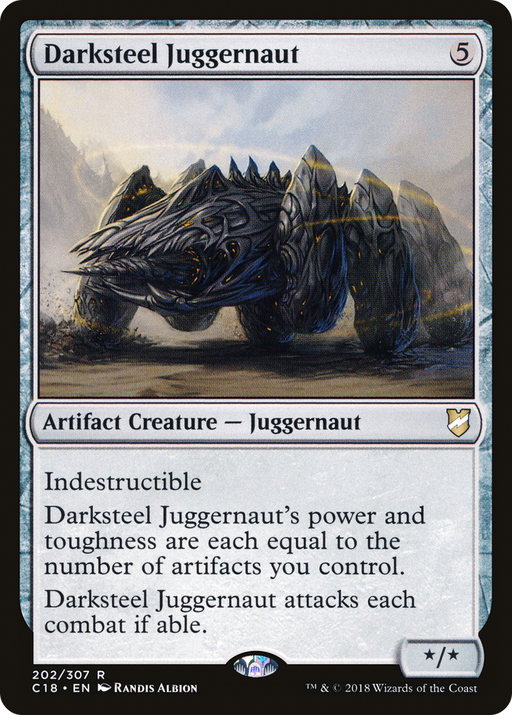 Darksteel Juggernaut (C18-202) [Commander 2018] MTG Single Wizards of the Coast