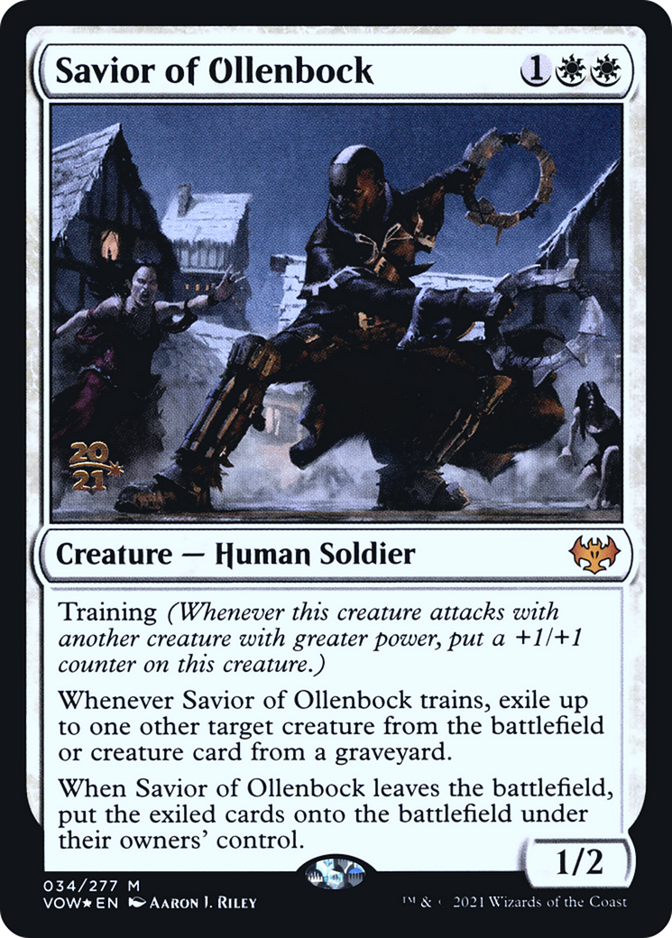 Savior of Ollenbock (PRE-34S) [Innistrad: Crimson Vow Promos] Foil MTG Single Wizards of the Coast