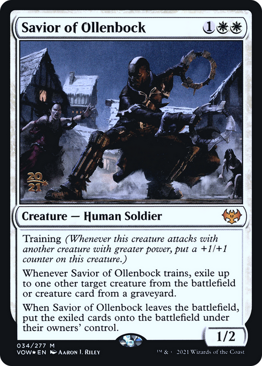 Savior of Ollenbock (PRE-34S) [Innistrad: Crimson Vow Promos] Foil MTG Single Wizards of the Coast