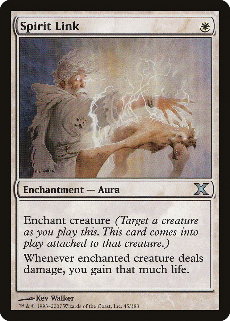 Spirit Link (10E-045) [Tenth Edition] MTG Single Wizards of the Coast