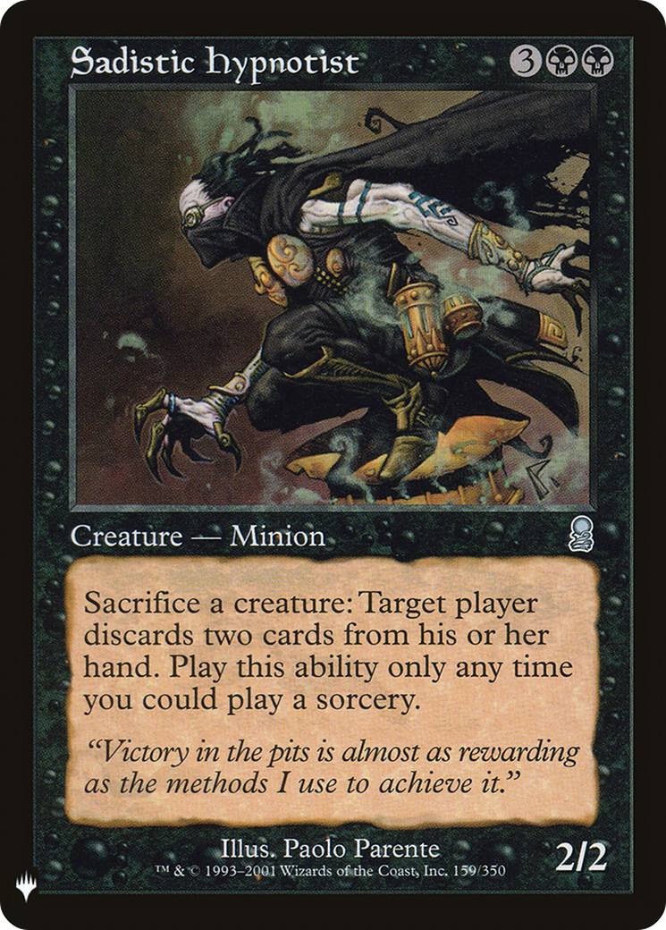 Sadistic Hypnotist (LIST-159) [Mystery Booster] The List MTG Single Wizards of the Coast