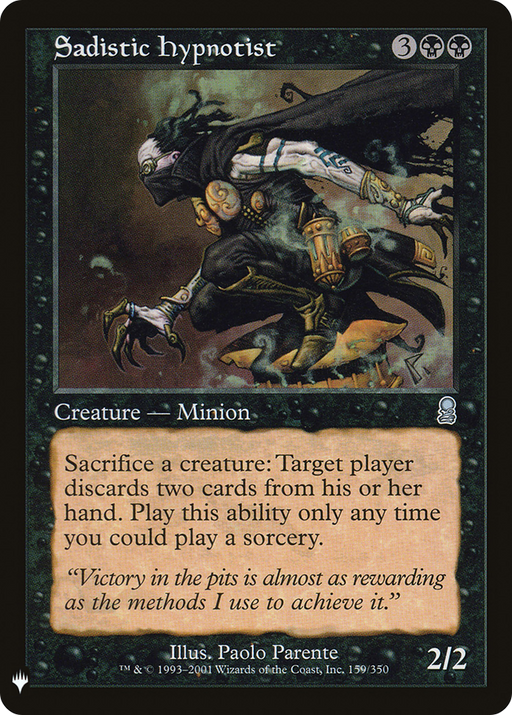 Sadistic Hypnotist (LIST-159) [Mystery Booster] The List MTG Single Wizards of the Coast
