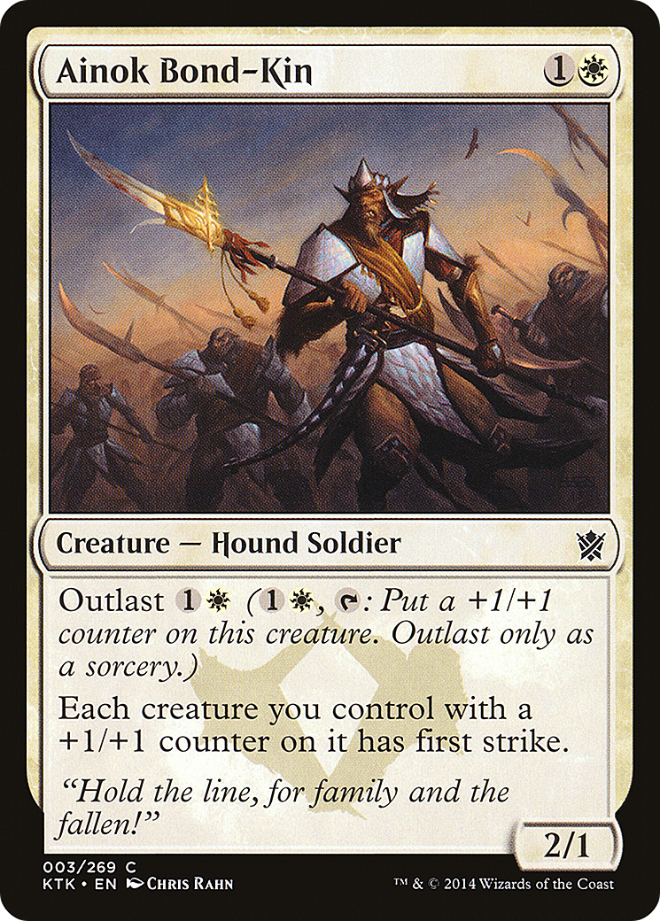 Ainok Bond-Kin (KTK-003) [Khans of Tarkir] MTG Single Wizards of the Coast