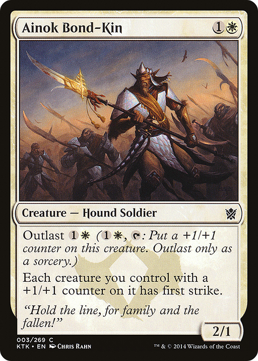 Ainok Bond-Kin (KTK-003) [Khans of Tarkir] Foil MTG Single Wizards of the Coast