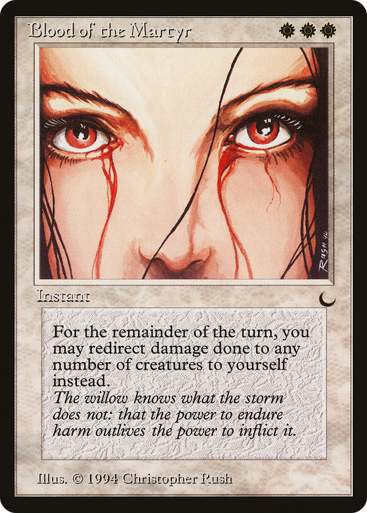 Blood of the Martyr (DRK-002) [Oldschool] The Dark MTG Single Wizards of the Coast