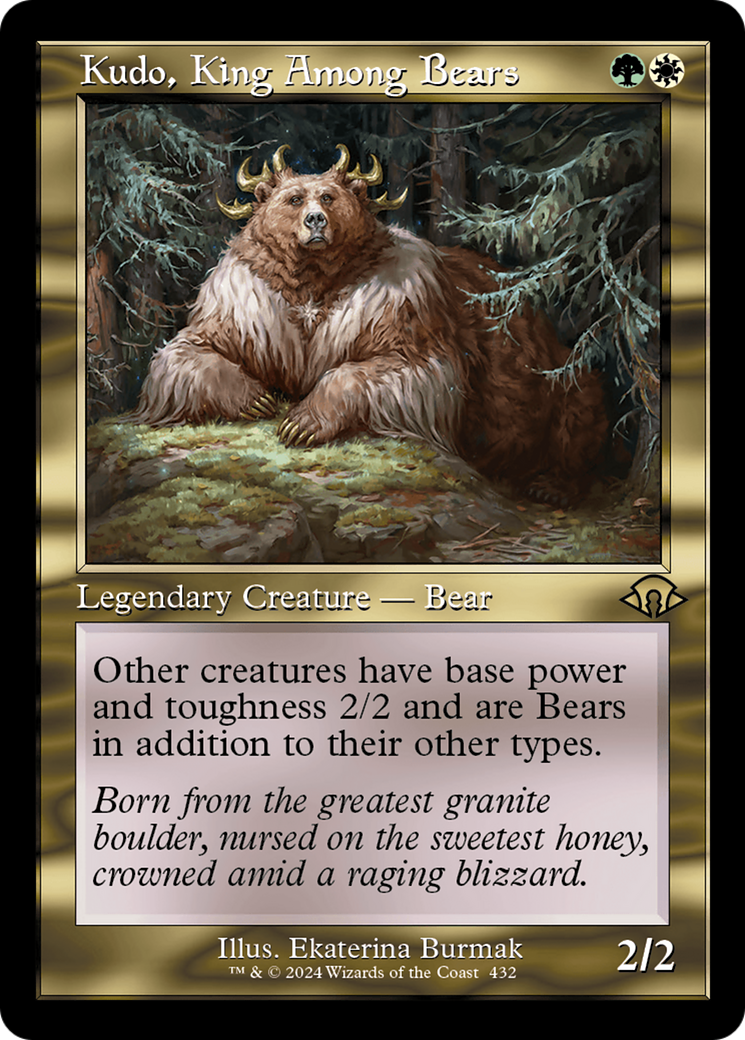 Kudo, King Among Bears (MH3-432) [Modern Horizons 3] MTG Single Modern Horizons 3