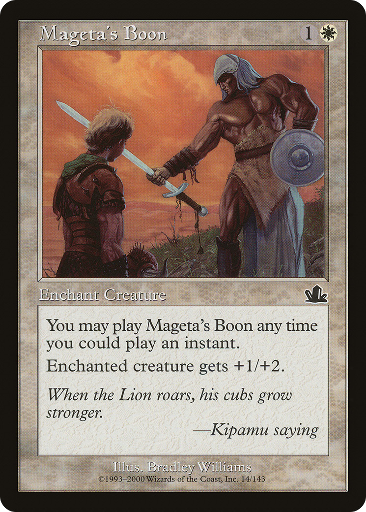 Mageta's Boon (PCY-014) [Prophecy] Foil MTG Single Wizards of the Coast