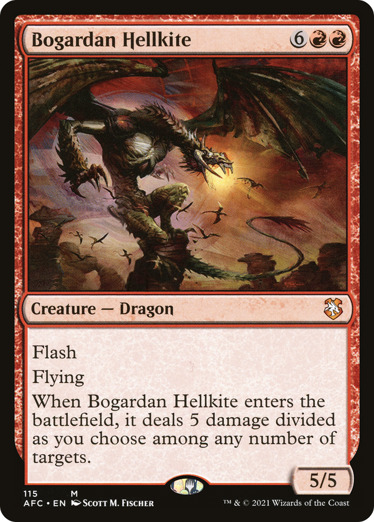 Bogardan Hellkite (AFC-115) [Forgotten Realms Commander] MTG Single Wizards of the Coast
