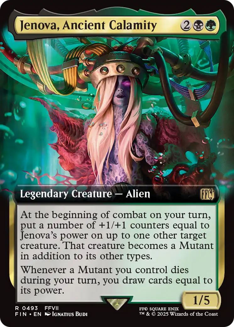 Jenova, Ancient Calamity (FIN-493) [FINAL FANTASY] (Extended Art) Foil MTG Single Wizards of the Coast
