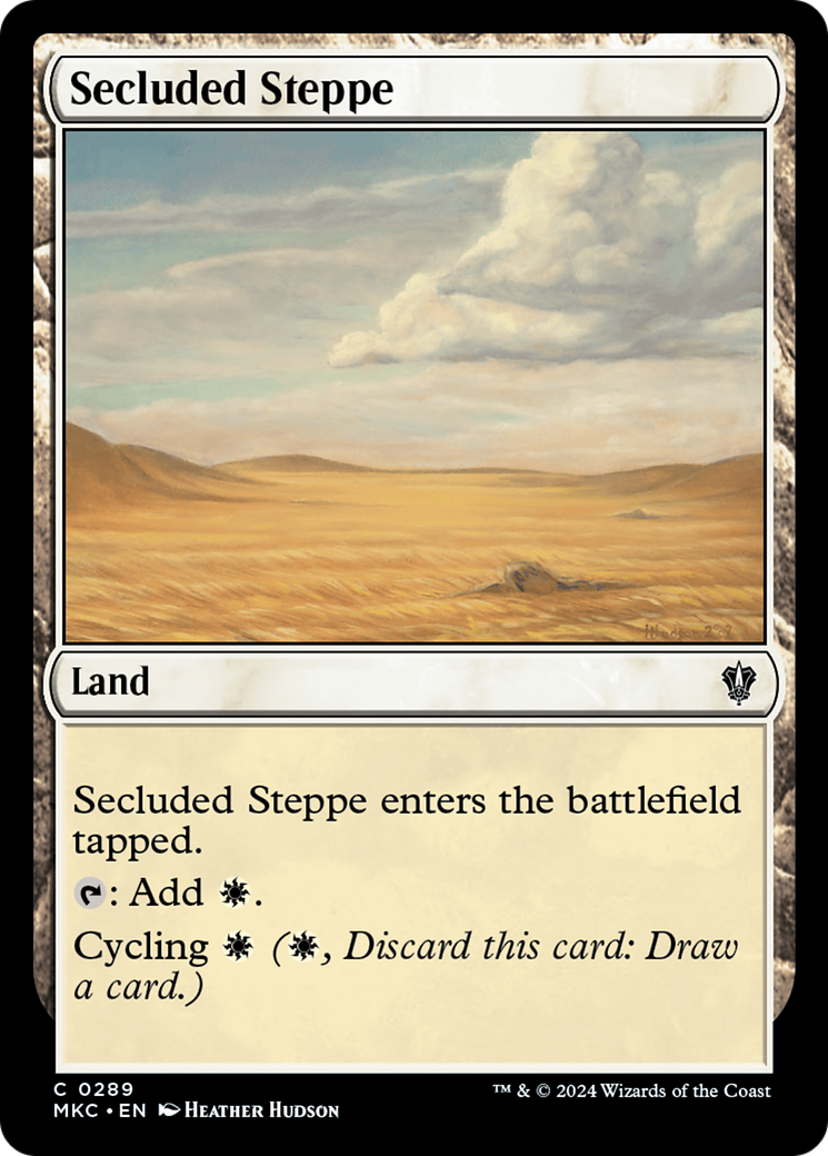 Secluded Steppe (MKC-289) [Murders at Karlov Manor Commander] MTG Single Wizards of the Coast