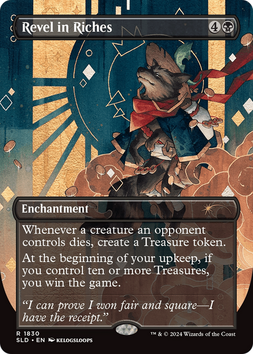 Revel in Riches (SLD-1830) [Secret Lair] Drop (Borderless) Foil MTG Single Wizards of the Coast
