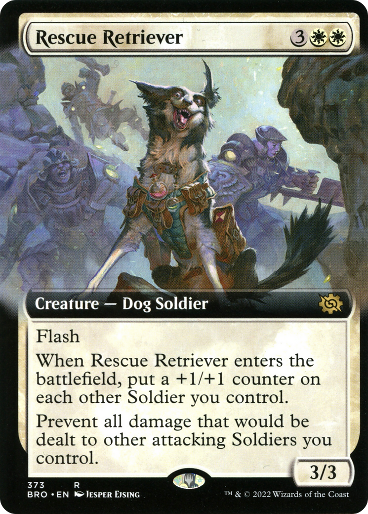 Rescue Retriever (BRO-373) [The Brothers' War] (Extended Art) MTG Single Wizards of the Coast
