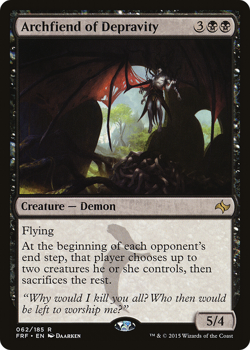 Archfiend of Depravity (FRF-062) [Fate Reforged] MTG Single Wizards of the Coast