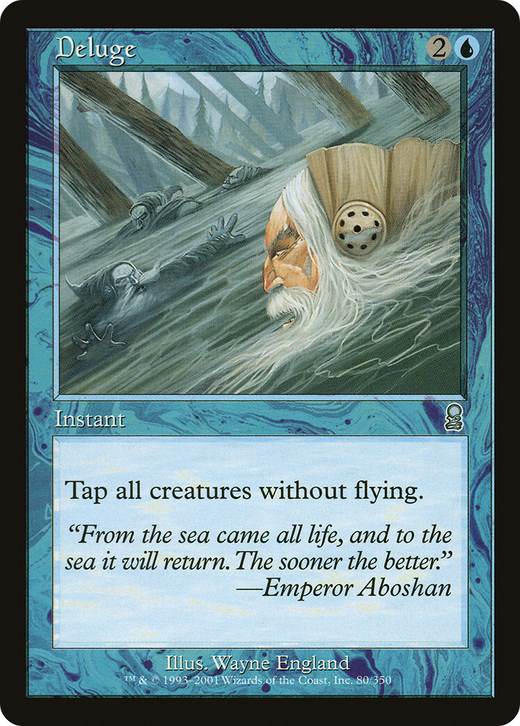 Deluge (ODY-080) [Odyssey] Foil MTG Single Wizards of the Coast