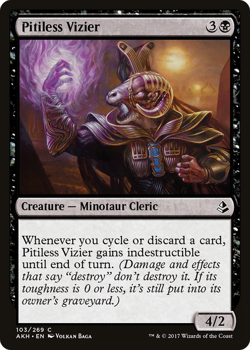 Pitiless Vizier (AKH-103) [Amonkhet] MTG Single Wizards of the Coast