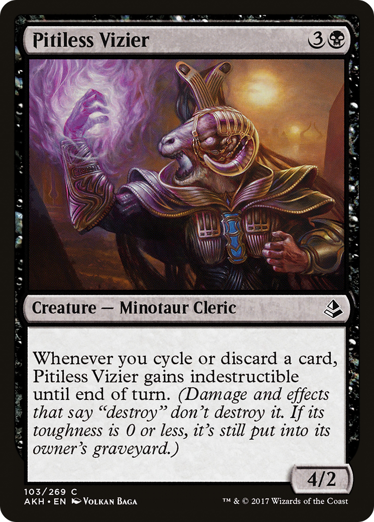 Pitiless Vizier [Amonkhet] MTG Single Magic: The Gathering