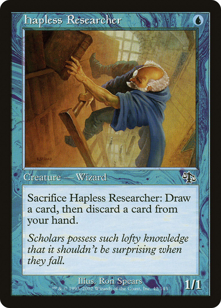 Hapless Researcher (JUD-042) [Judgment] Foil MTG Single Wizards of the Coast