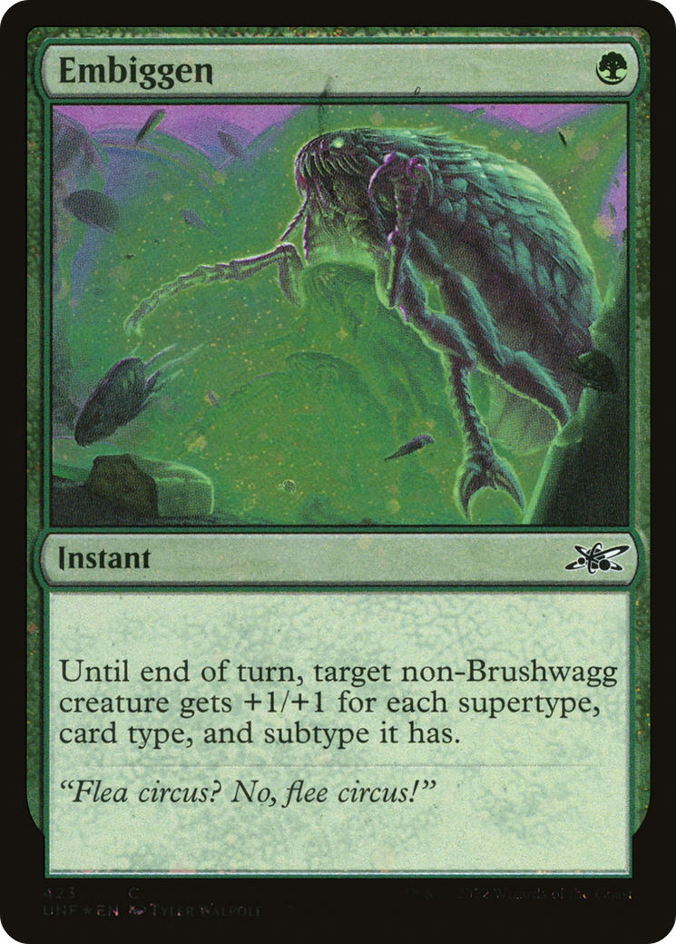 Embiggen (Galaxy Foil) (UNF-423) [Unfinity] Foil MTG Single Wizards of the Coast