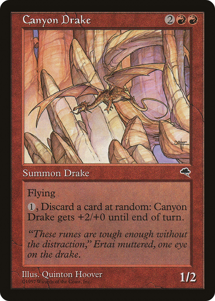 Canyon Drake (TMP-166) [Tempest] MTG Single Wizards of the Coast