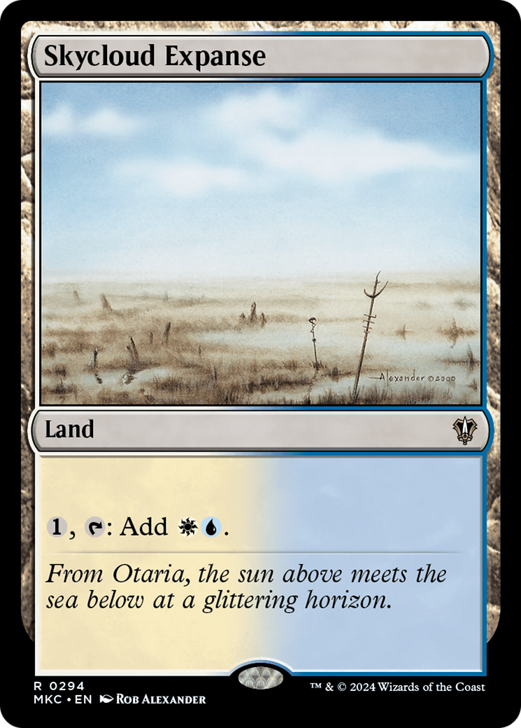 Skycloud Expanse (MKC-294) [Murders at Karlov Manor Commander] MTG Single Wizards of the Coast