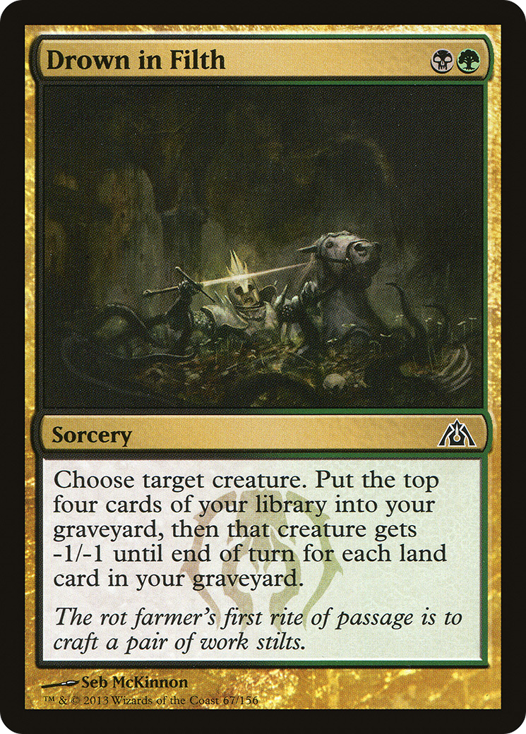 Drown in Filth (DGM-067) [Dragon's Maze] Foil MTG Single Wizards of the Coast