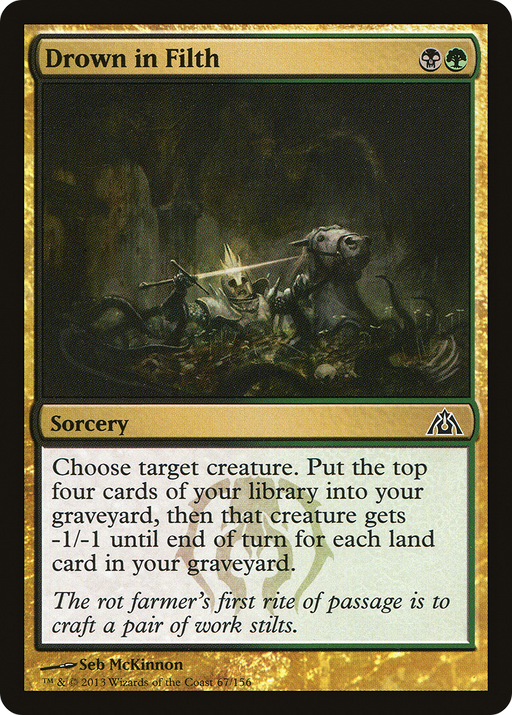 Drown in Filth (DGM-067) [Dragon's Maze] Foil MTG Single Wizards of the Coast
