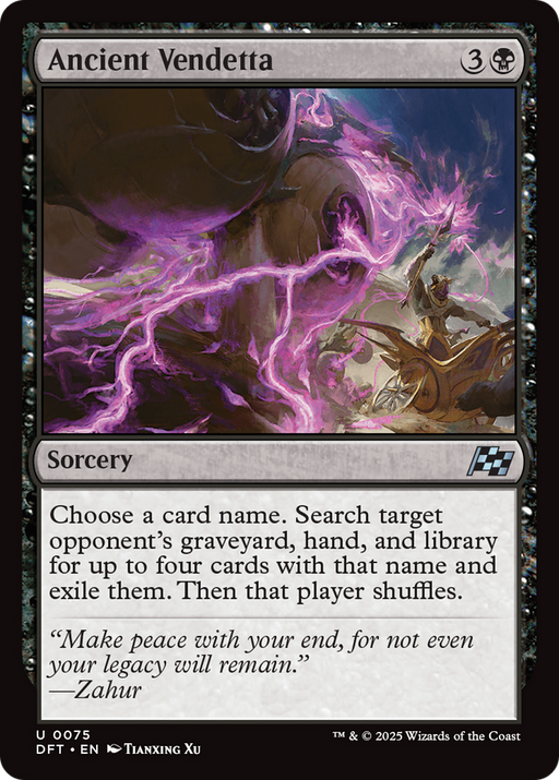 Ancient Vendetta (DFT-075) [Aetherdrift] MTG Single Wizards of the Coast