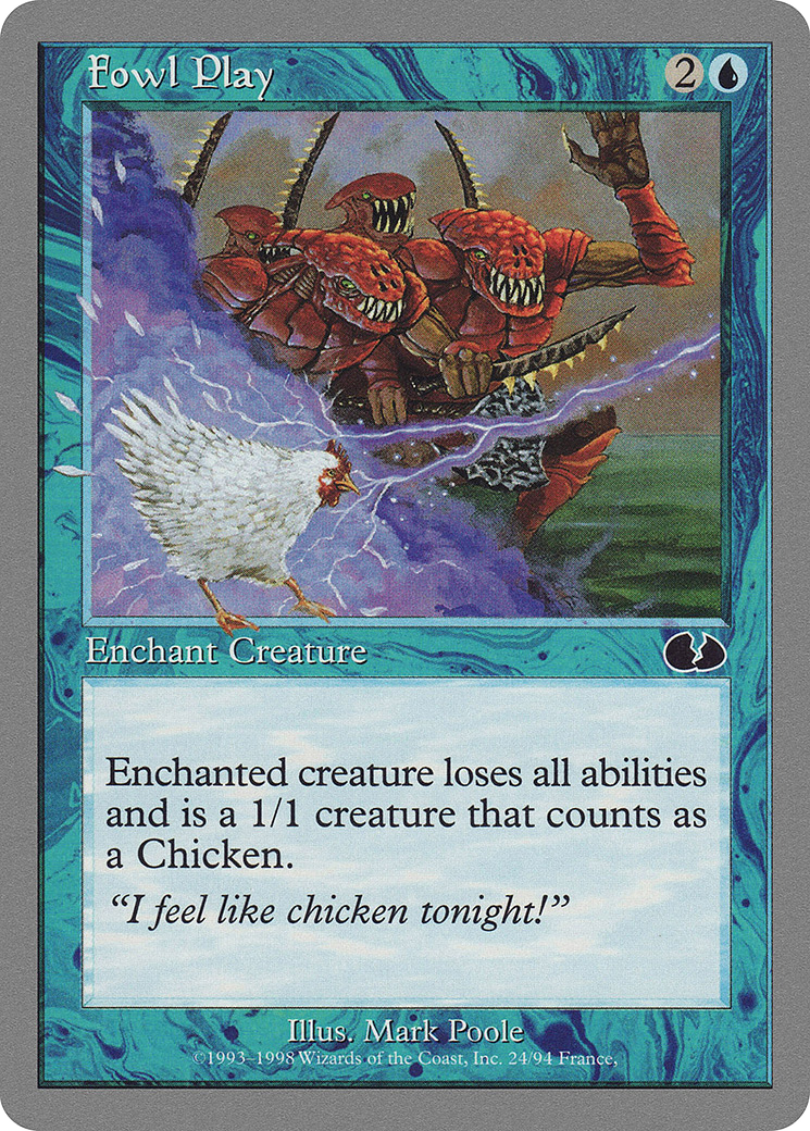Fowl Play [Unglued] MTG Single Magic: The Gathering