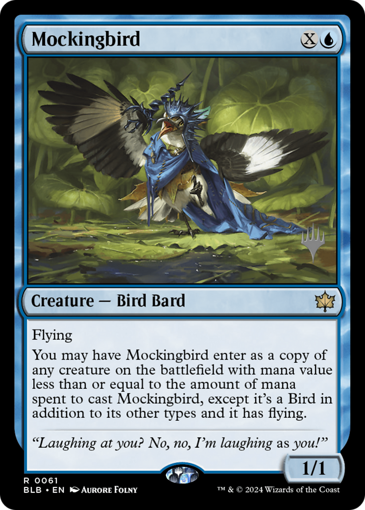 Mockingbird (PPBLB-061) [Bloomburrow Promos] MTG Single Wizards of the Coast