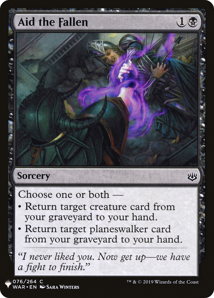 Aid the Fallen (LIST-WAR-76) [Mystery Booster] The List MTG Single Wizards of the Coast