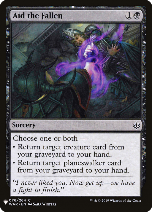 Aid the Fallen (LIST-WAR-76) [Mystery Booster] The List MTG Single Wizards of the Coast