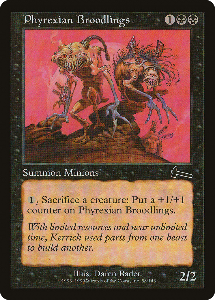 Phyrexian Broodlings (ULG-058) [Urza's Legacy] Foil MTG Single Wizards of the Coast