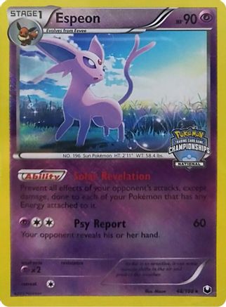 Espeon 48/108 (National Championships) () Reverse Holofoil [Promos: League & Championship Cards] Pokemon Single Pokémon