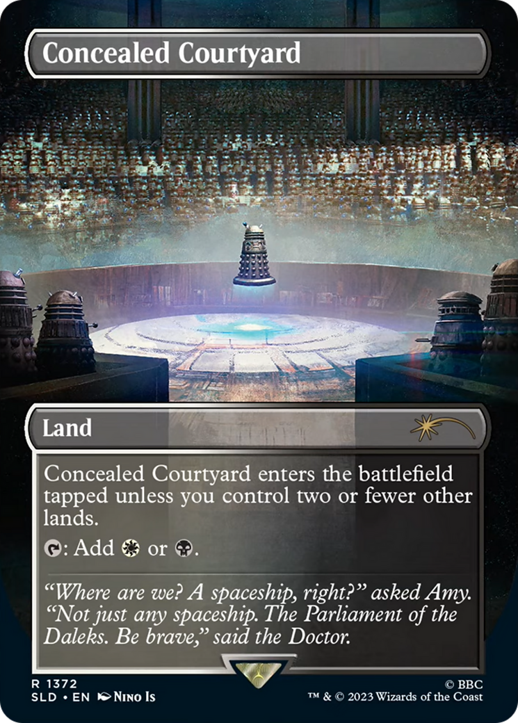 Concealed Courtyard (SLD-1372) [Secret Lair] Drop (Borderless) Foil MTG Single Wizards of the Coast