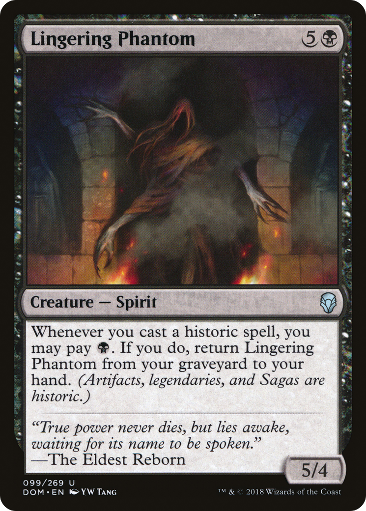 Lingering Phantom (DOM-099) [Dominaria] MTG Single Wizards of the Coast