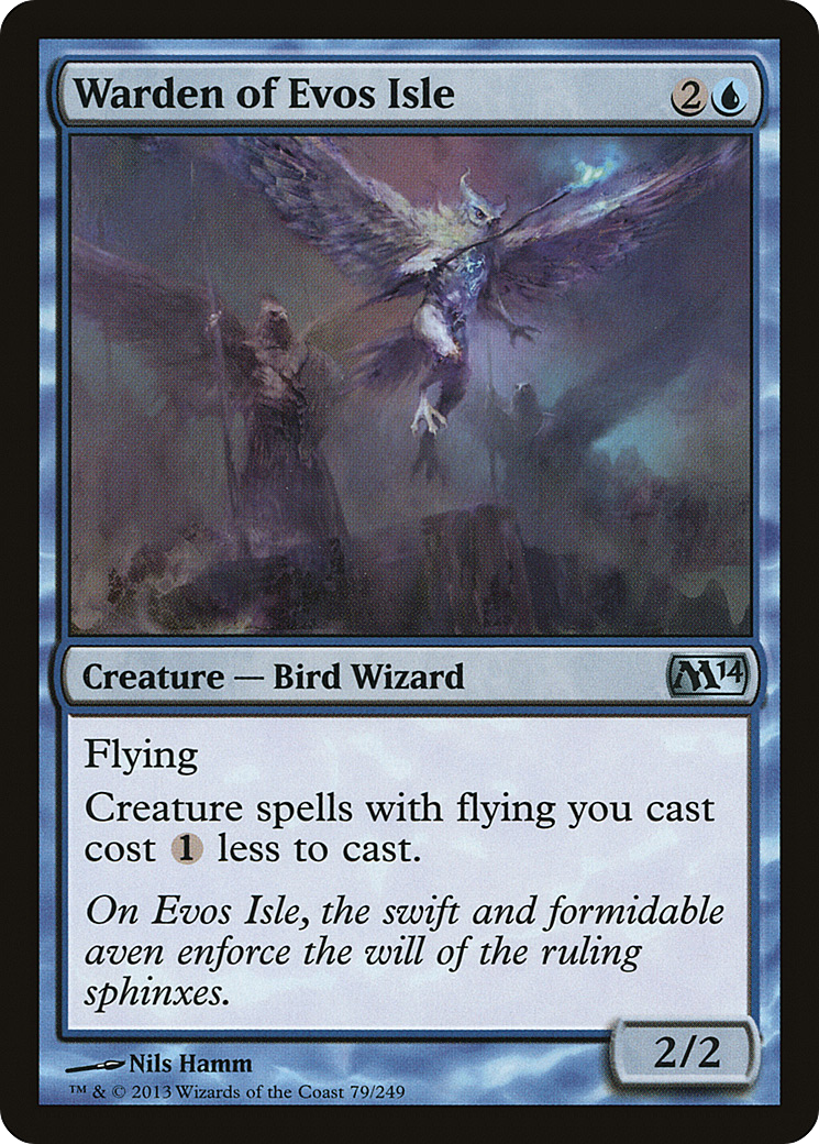 Warden of Evos Isle (M14-079) [Magic 2014] Foil MTG Single Wizards of the Coast