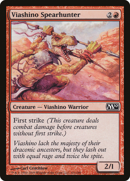 Viashino Spearhunter (M10-161) [Magic 2010] Foil MTG Single Wizards of the Coast